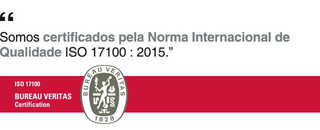 AP | PORTUGAL - Norma de Qualidade ISO 17100